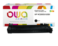 Toner remanufacturé OWA - haute capacité - Noir - pour HP W2000X