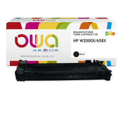 EN_Toner remanufacturé OWA - haute capacité - Noir - pour HP W2000X