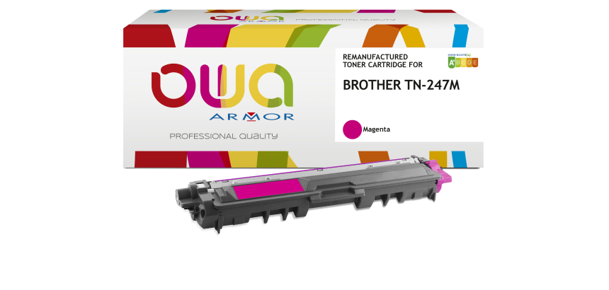 Toner OWA remanufacturé équivalent BROTHER TN-247 pour imprimante laser