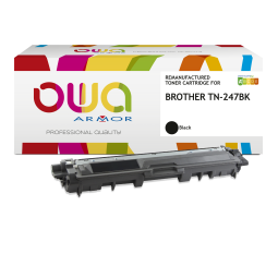 EN_Toner remanufacturé OWA - haute capacité - Noir - pour BROTHER TN-247BK