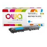 Toner OWA remanufacturé cyan équivalent BROTHER TN-247 pour imprimante laser