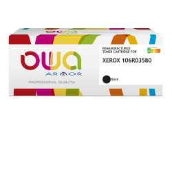 Toner remanufacturé OWA - standard - Noir - pour XEROX 106R03580