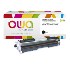 Toner remanufacturé OWA - haute capacité - Noir - pour HP 94X