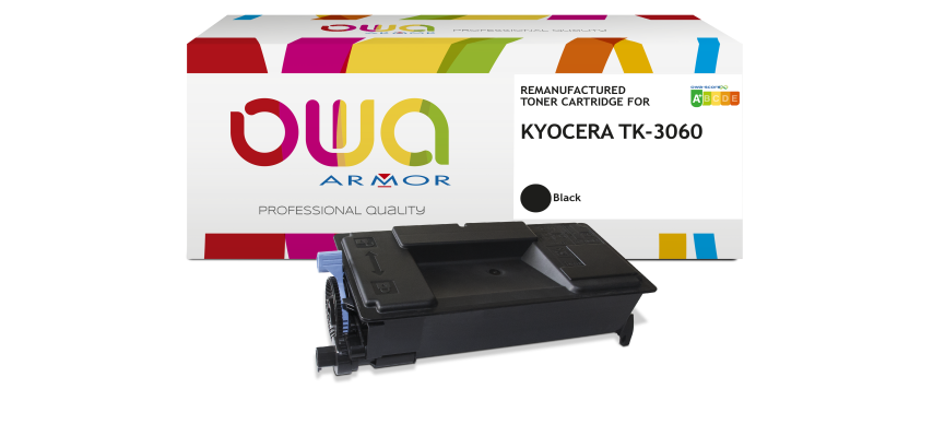 Toner remanufacturé OWA - standard - Noir - pour KYOCERA TK-3060