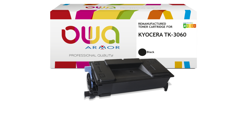 Toner remanufacturé OWA - standard - Noir - pour KYOCERA TK-3060