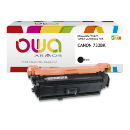 Armor OWA Toner komp. Canon 6263B002 732BK schwarz (6.100 S.) tonercartridge 1 stuk(s) Compatibel Zwart