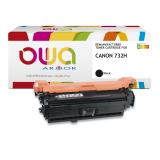 Toner remanufacturé OWA - haute capacité - Noir - pour CANON 732H