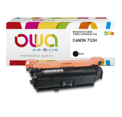 Toner remanufacturé OWA - haute capacité - Noir - pour CANON 732H