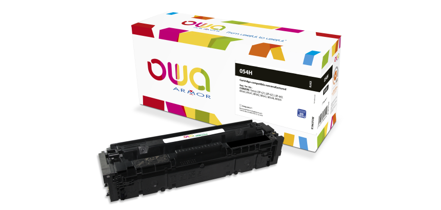 Toner remanufacturé OWA - haute capacité - Noir - pour CANON 054H