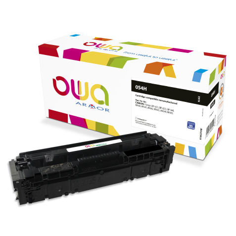 Toner remanufacturé OWA - haute capacité - Noir - pour CANON 054H