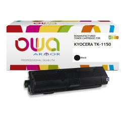 Toner remanufacturé OWA - très très haute capacité - Noir - pour KYOCERA TK-1150