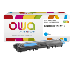 Toner remanufacturé OWA - standard - Cyan - pour BROTHER TN-241C