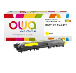 EN_Toner remanufacturé OWA - standard - Jaune - pour BROTHER TN-241Y