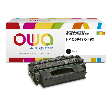 Toner remanufacturé OWA - très très haute capacité - Noir - pour HP Q5949X