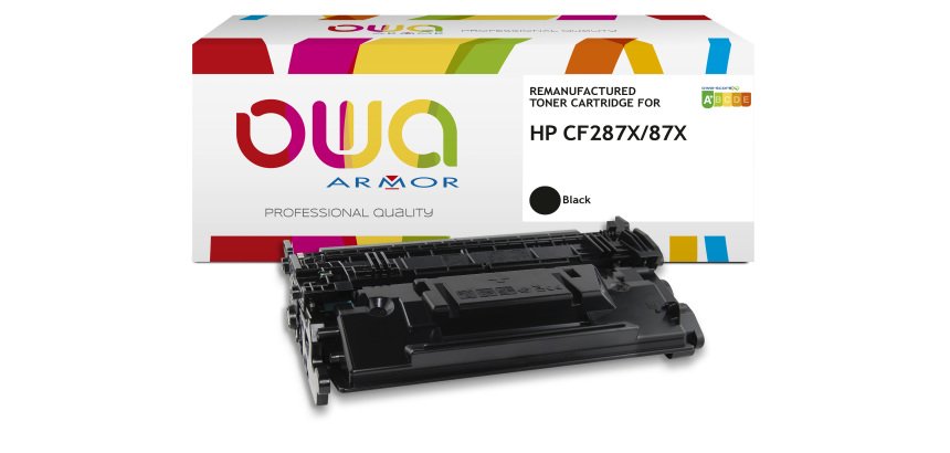 Toner remanufacturé OWA - haute capacité - Noir - pour HP CF287X