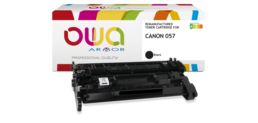 Toner remanufacturé OWA - standard - Noir - pour CANON 057