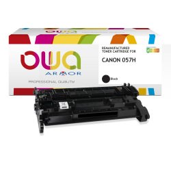 Toner remanufacturé OWA - haute capacité - Noir - pour CANON 057H