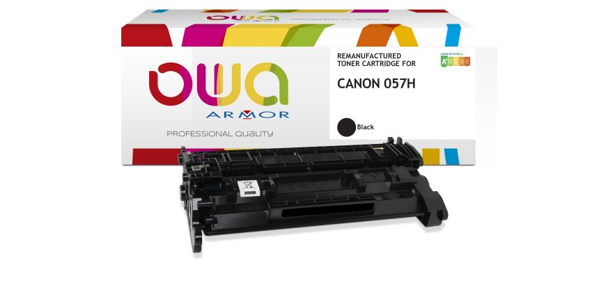 Toner remanufacturé OWA - haute capacité - Noir - pour CANON 057H