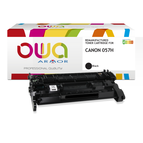 Toner remanufacturé OWA - haute capacité - Noir - pour CANON 057H