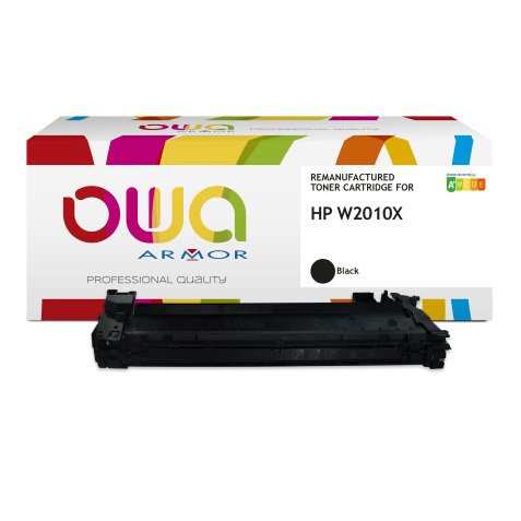 Toner remanufacturé OWA - haute capacité - Noir - pour HP W2010X