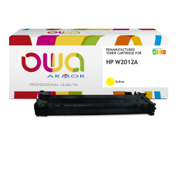 Toner remanufacturé OWA - standard - Jaune - pour HP W2012A
