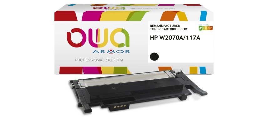 Toner remanufacturé OWA - standard - Noir - pour HP W2070A