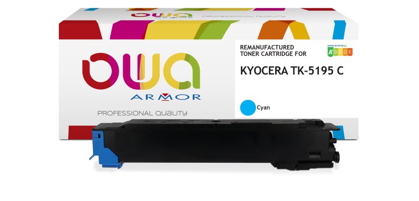 Toner remanufacturé OWA - standard - pour KYOCERA TK-5195C