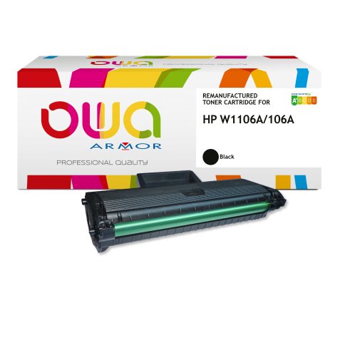 Toner remanufacturé OWA - très très haute capacité - Noir - pour HP W1106A