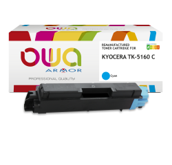 Toner remanufacturé OWA - standard - Cyan - pour KYOCERA TK-5160 C