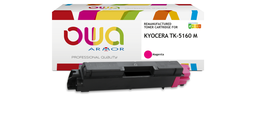 Toner remanufacturé OWA - standard - Magenta - pour KYOCERA TK-5160 M