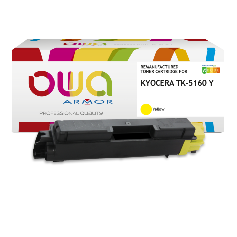 Toner remanufacturé OWA - standard - Jaune - pour KYOCERA TK-5160 Y