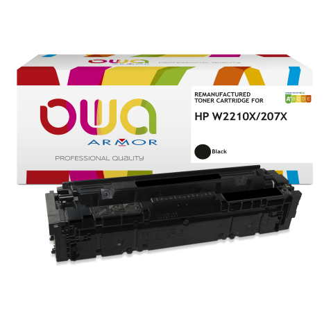 Toner remanufacturé OWA - haute capacité - Noir - pour HP W2210X