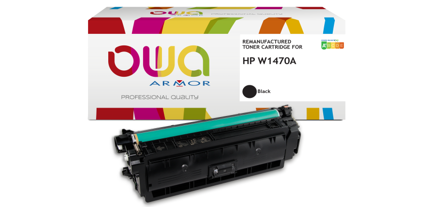 Toner remanufacturé OWA - standard - Noir - pour HP W1470A