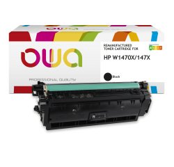 DE_Toner remanufacturé OWA - haute capacité - Noir - pour HP W1470X