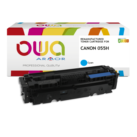 Gereviseerde toner OWA - hoge capaciteit - voor CANON 055 H, T09 C