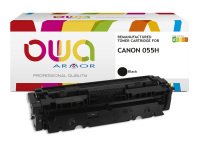 EN_Toner remanufacturé OWA - haute capacité - Noir - pour CANON 055 H, T09 BK