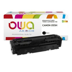 DE_Toner remanufacturé OWA - haute capacité - Noir - pour CANON 055 H, T09 BK
