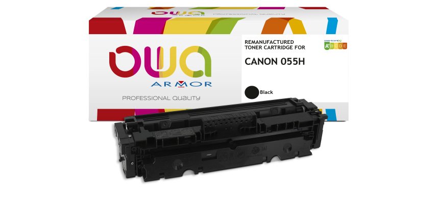 Toner remanufacturé OWA - haute capacité - Noir - pour CANON 055 H, T09 BK