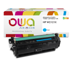 Toner remanufacturé OWA - haute capacité - Cyan - pour HP W2121X