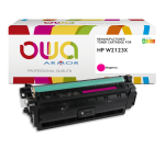 Toner remanufacturé OWA - haute capacité - Magenta - pour HP W2123X