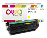 EN_Toner remanufacturé OWA - haute capacité - Jaune - pour HP W2122X