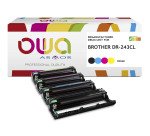 Pack de 4 tambour remanufacturé OWA - standard - Tambour B/C/M/Y - pour BROTHER DR-243CL
