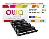 Pack de 4 tambour remanufacturé OWA - standard - Tambour B/C/M/Y - pour BROTHER DR-243CL