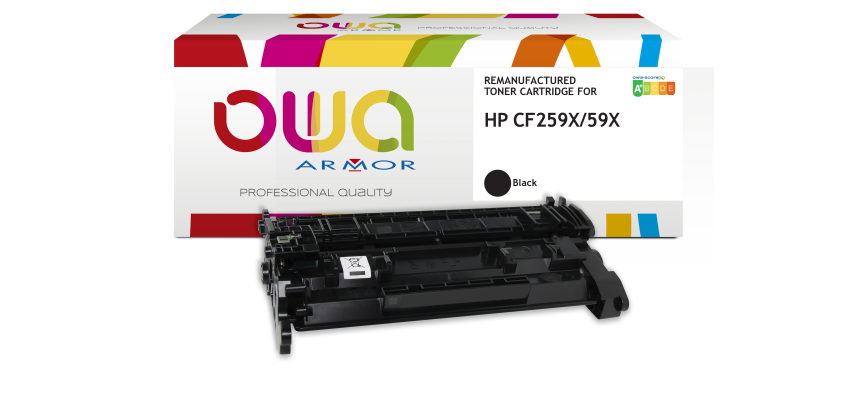 Toner remanufacturé OWA - haute capacité - Noir - pour HP CF259X