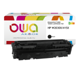 Toner remanufacturé OWA - haute capacité - Noir - pour HP W2030X