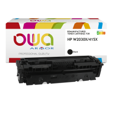 Toner remanufacturé OWA - haute capacité - Noir - pour HP W2030X