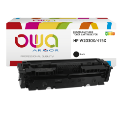 Toner remanufacturé OWA - haute capacité - Noir - pour HP W2030X