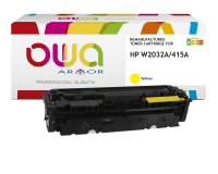 Toner remanufacturé OWA - standard - Jaune - pour HP W2032A