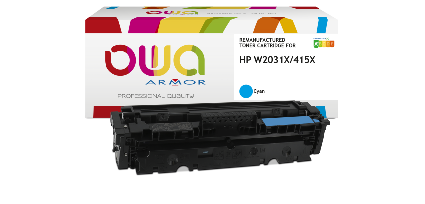 Toner remanufacturé OWA - haute capacité - pour HP W2031X