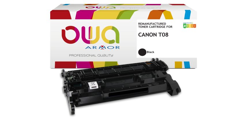Toner remanufacturé OWA - standard - Noir - pour CANON T08